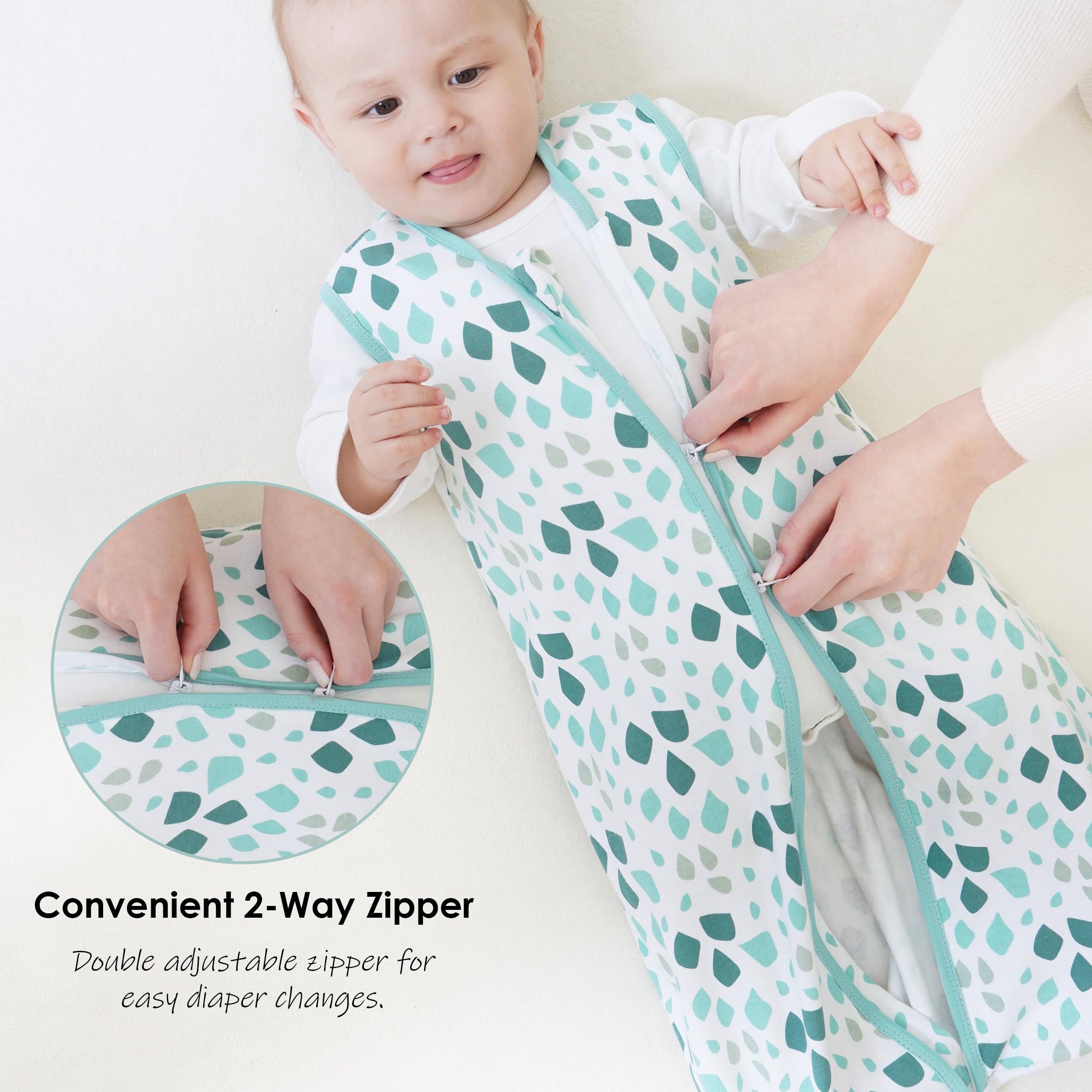 Cute Castle sleeveless design facilitates breathable warmth for baby.