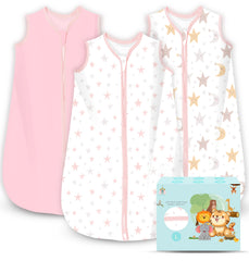 Cute Castle baby sleep sack pink fabric for cozy bedtime comfort