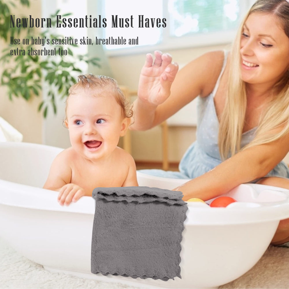 Cute Castle 16-pack set for multiple uses like wipes, burp cloths, and face cloths.