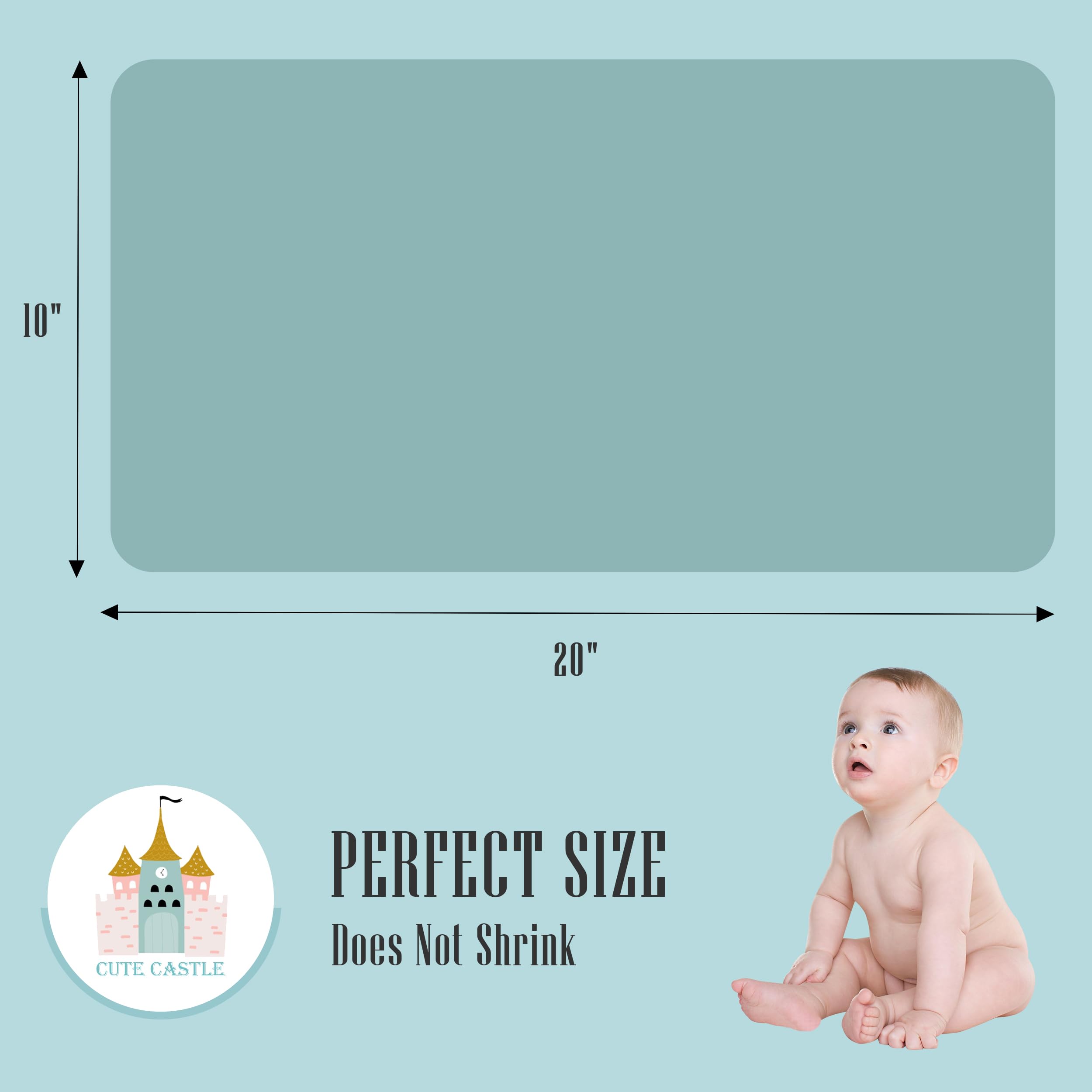 Cute Castle breathable multi-layer structure close-up highlighting absorbent cotton muslin.