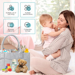 Cute Castle diaper caddy 2-pack detachable dividers for customizing storage