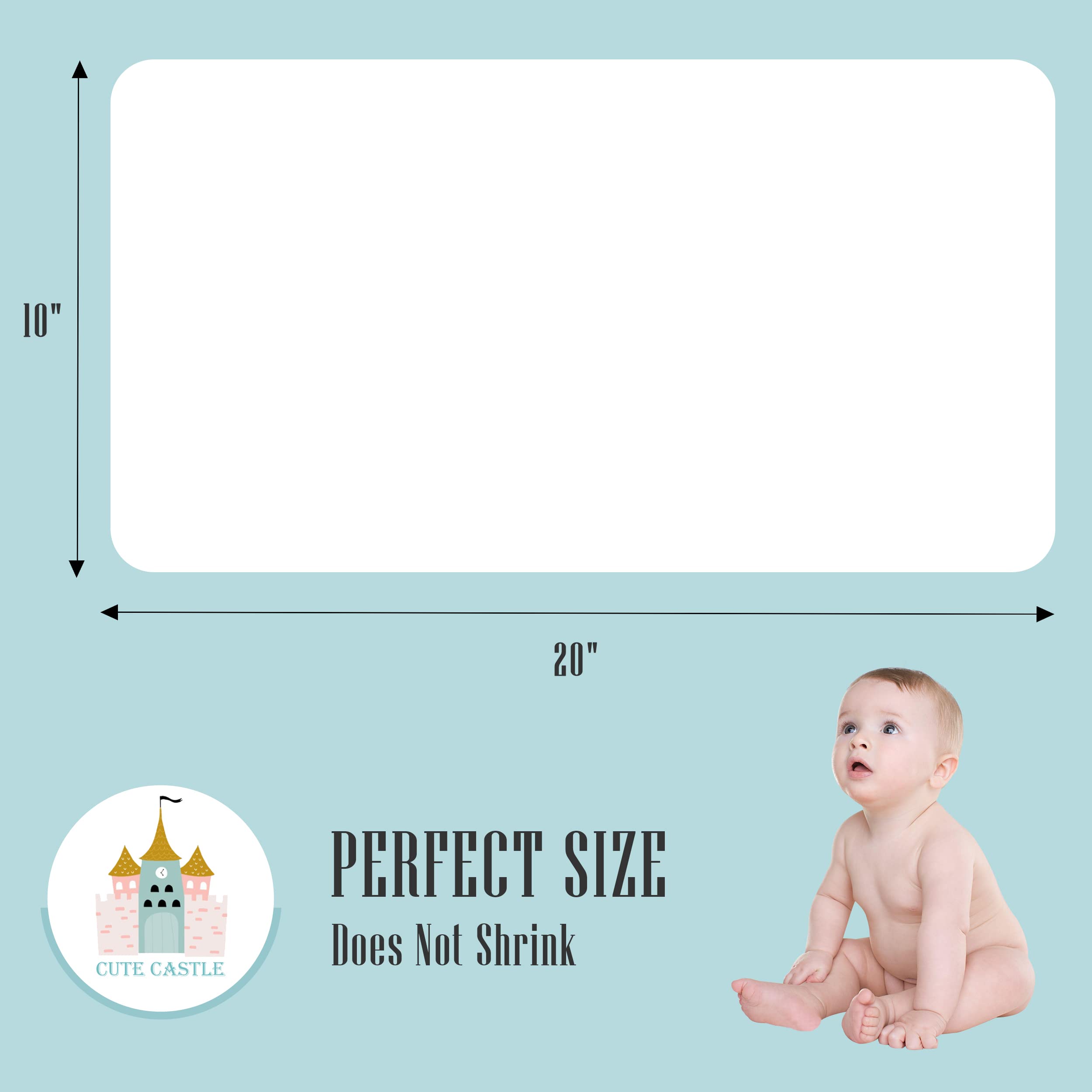 Cute Castle multi-layer muslin burp cloth breathable and durable