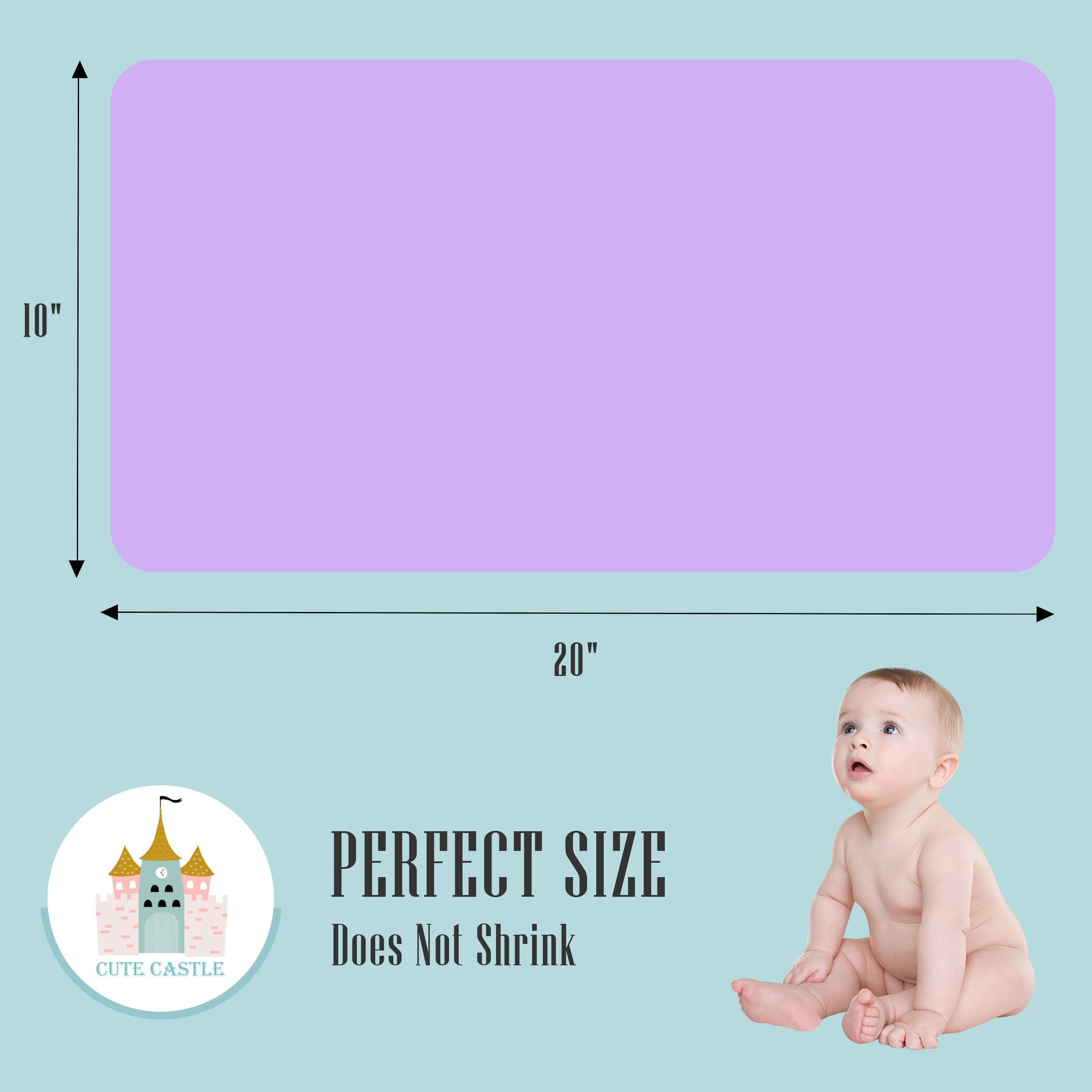 Cute Castle muslin burp cloths closeup highlighting absorbency