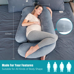 Cute Castle pregnancy pillow U-shape assembly demonstrates versatile support