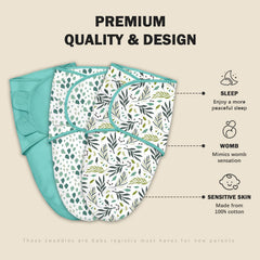 Cute Castle swaddle-closeup-closure highlights soft hook-and-loop closures for gentle skin contact.