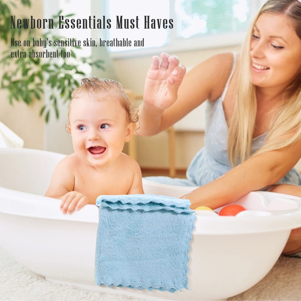 Sensitive skin friendly coral fleece used in Cute Castle washcloths