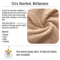 Cute Castle coral fleece fabric is skin-safe for sensitive skin
