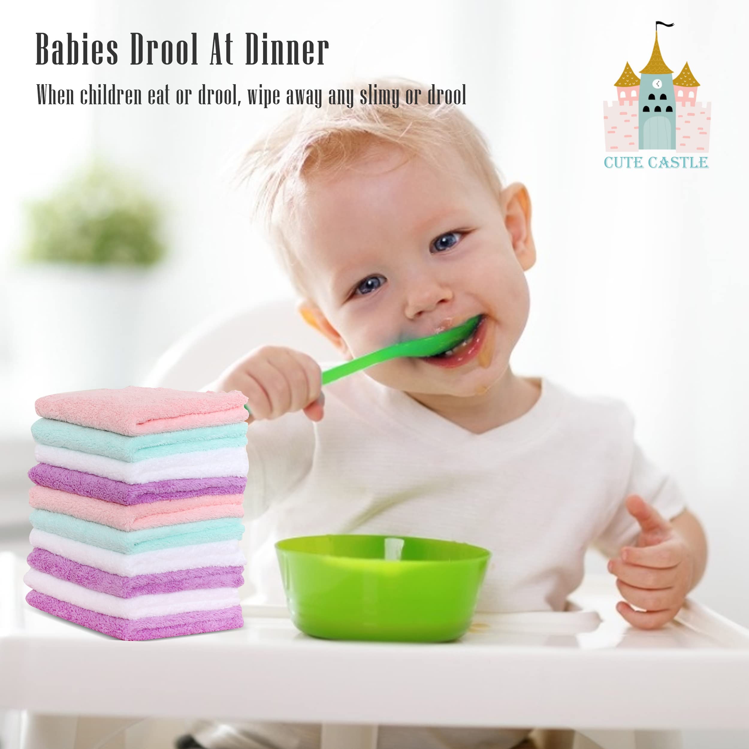 Cute Castle color-fast cloths for face and body, quick-dry and easy to wash
