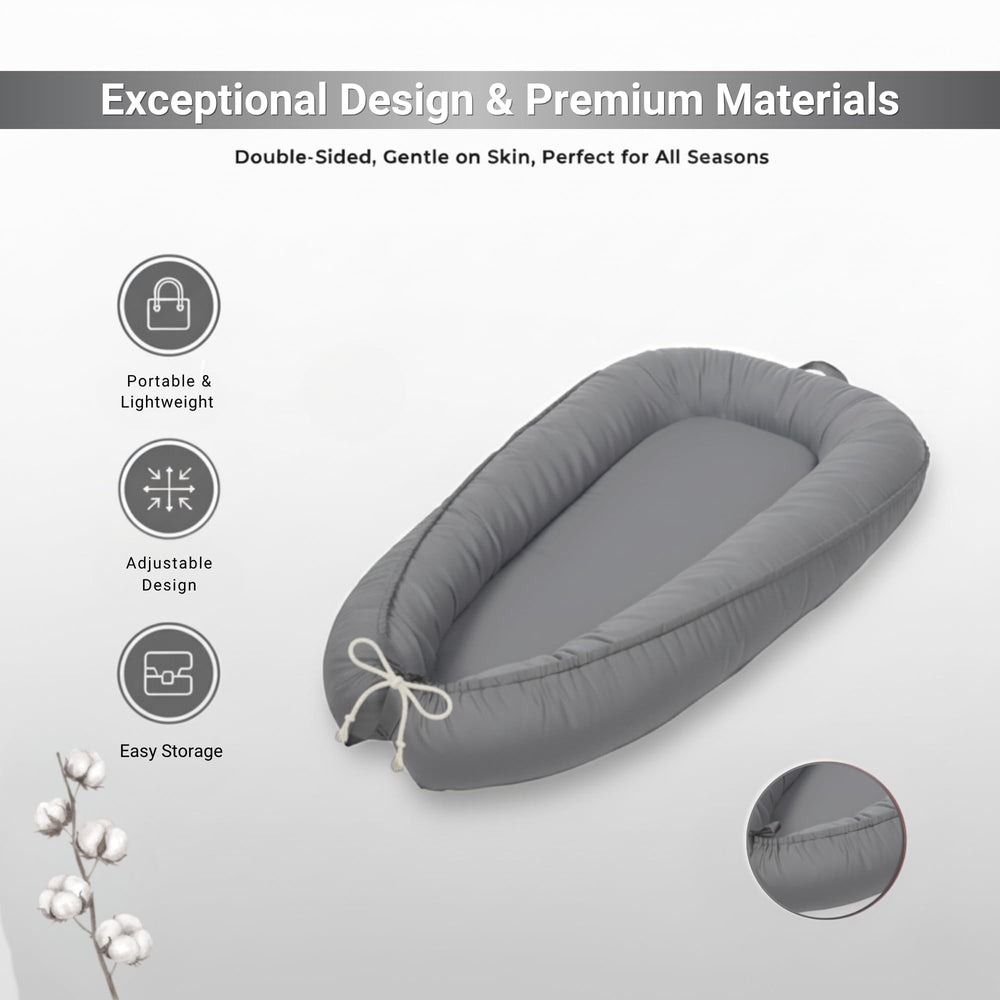 Cute Cuddles safety standards certified lounger for safe supervised playtime.