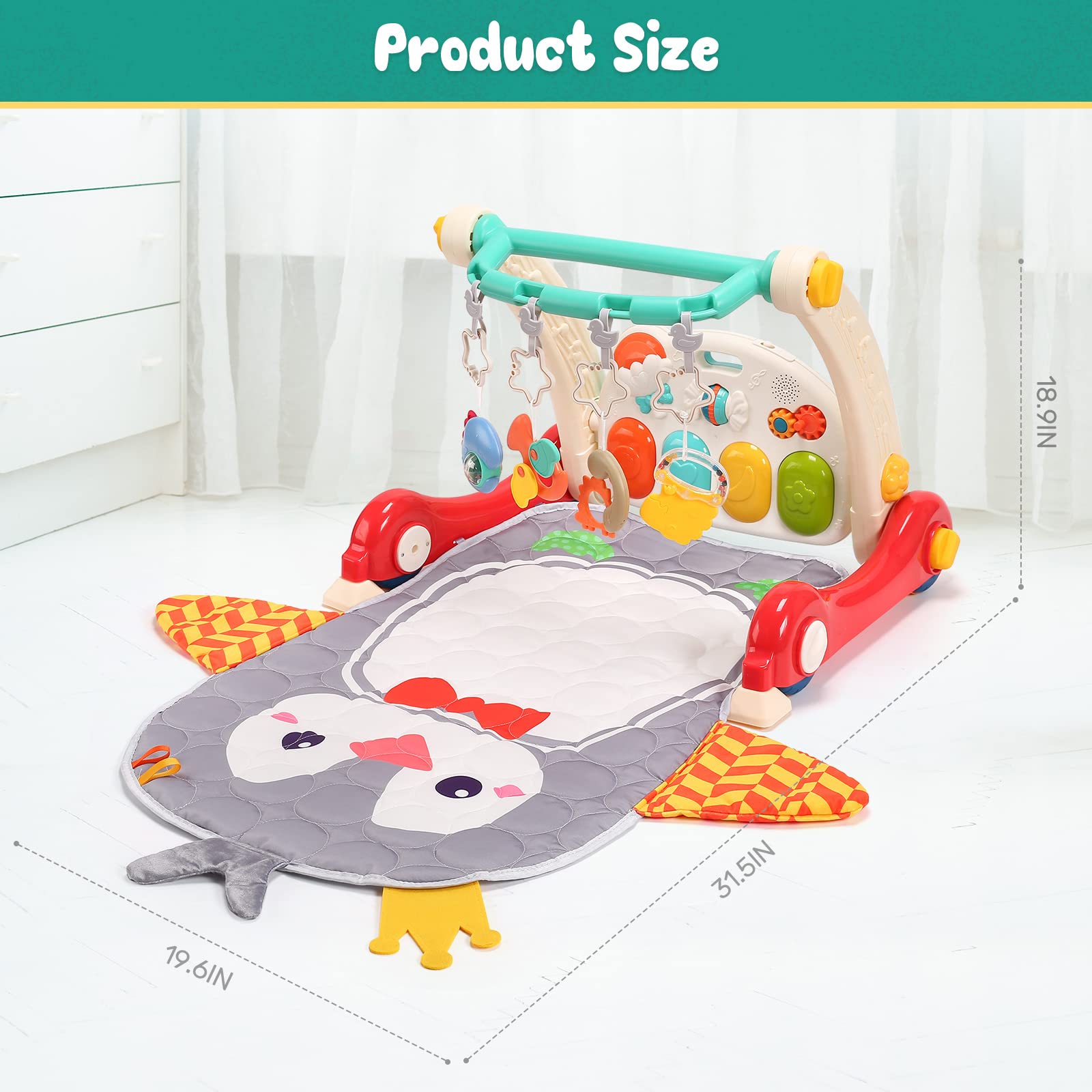 CUTE STONE gift-ready packaging makes this musical baby mat a thoughtful present.