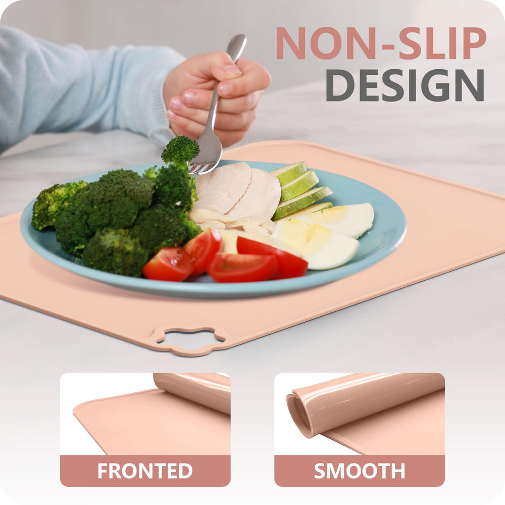Cutebe heat-resistant dishwasher-safe placemat stays durable after high-heat use.