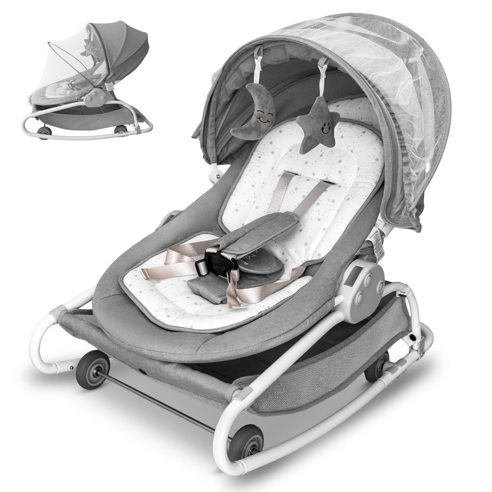 Cutebeams 4-in-1 baby swing frame with soothing motion for calm sessions