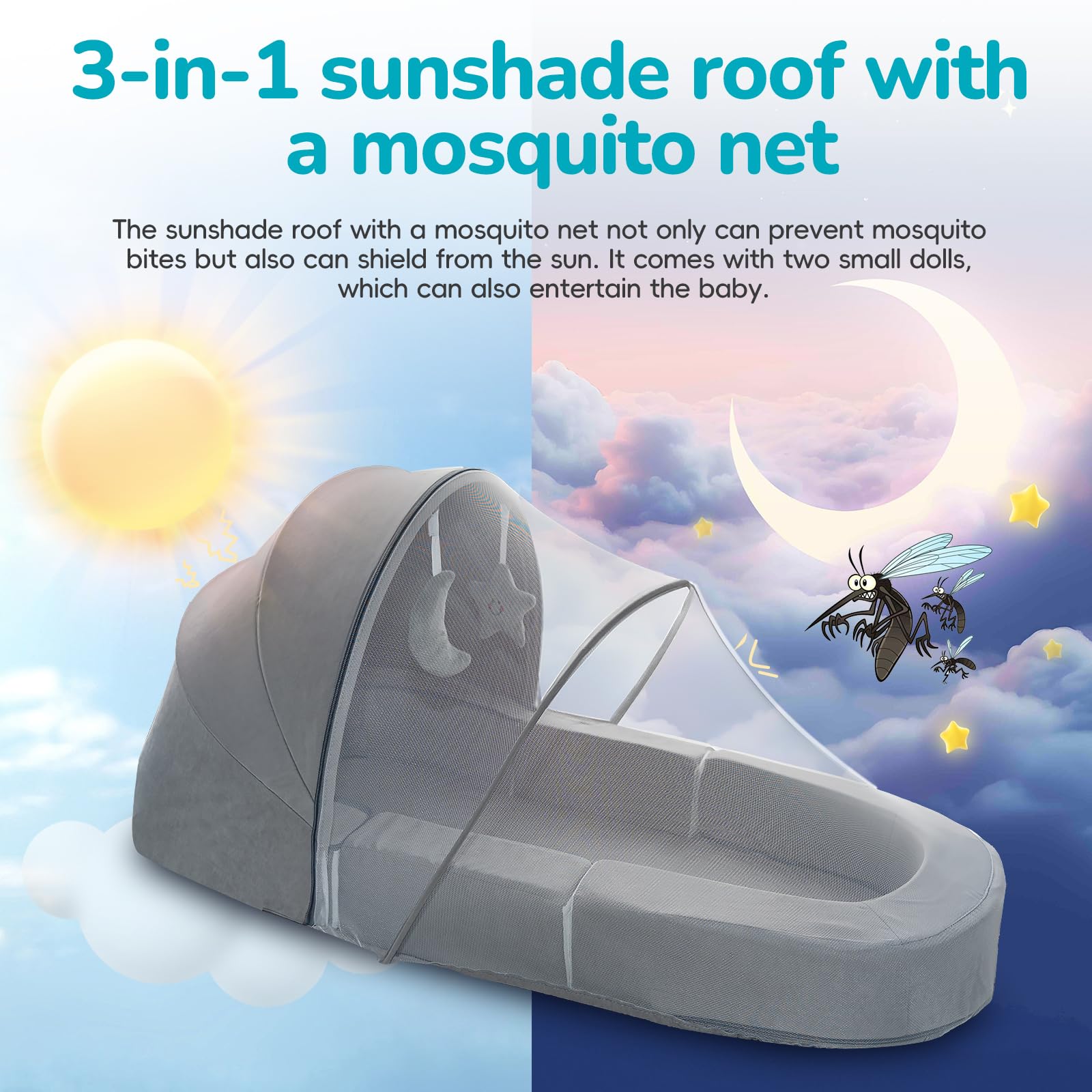 Cutebeams bed cover removable for quick cleaning between uses.
