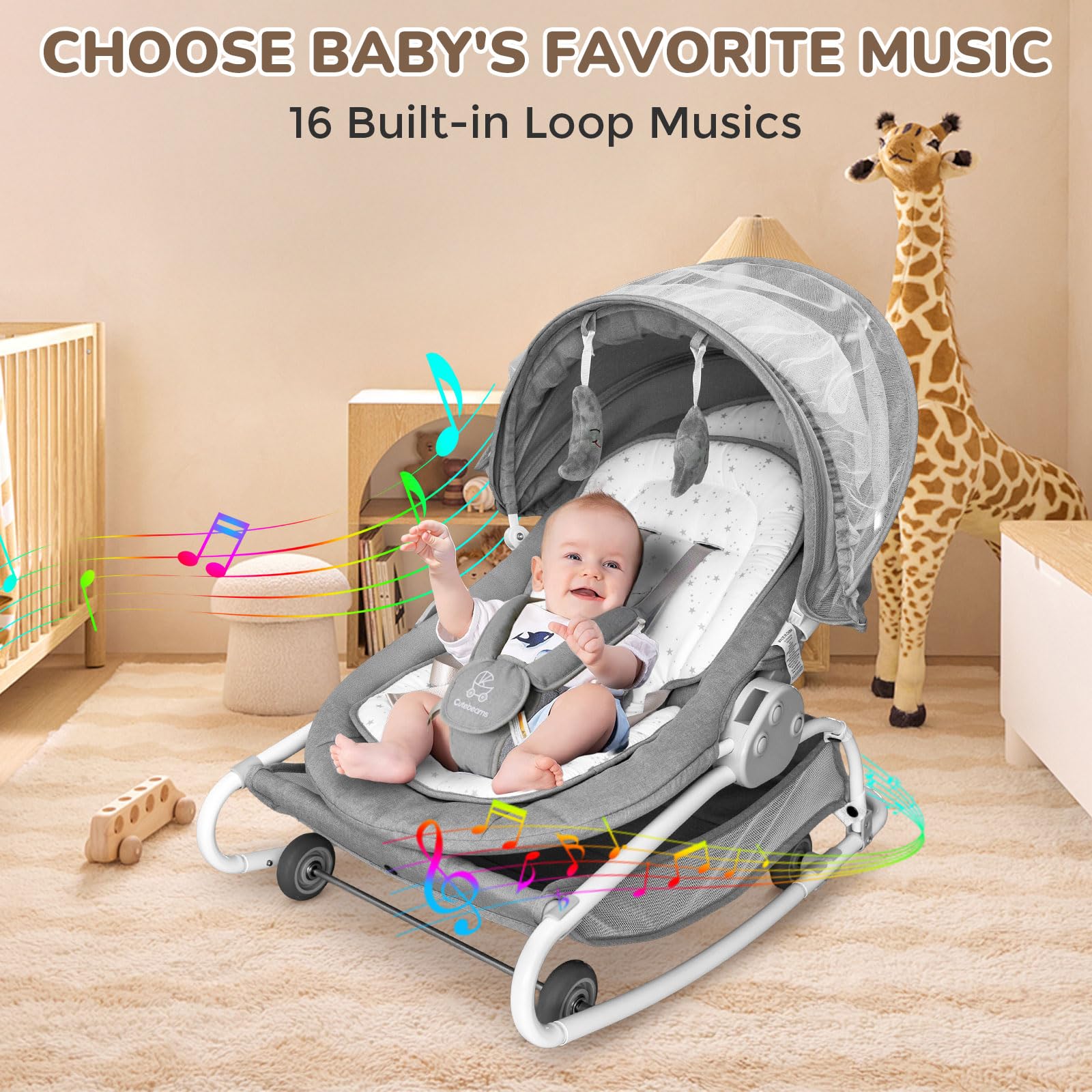 Cutebeams detachable mosquito canopy protects indoors and outdoors