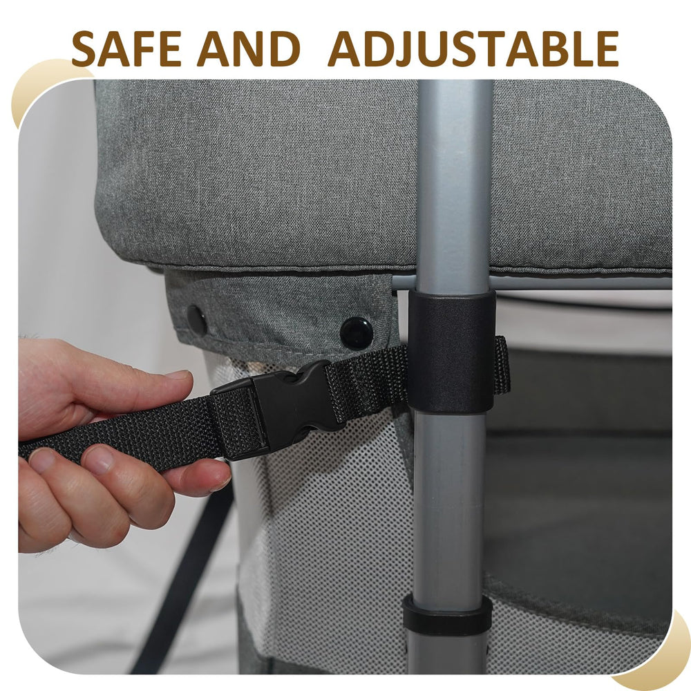 Cutebeams Twin Bassinet with removable fabrics for easy cleaning and sanitation