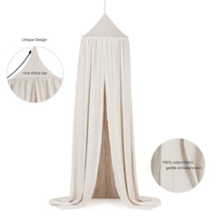 CuteeHagl canopy over crib — provides shade for peaceful naps.