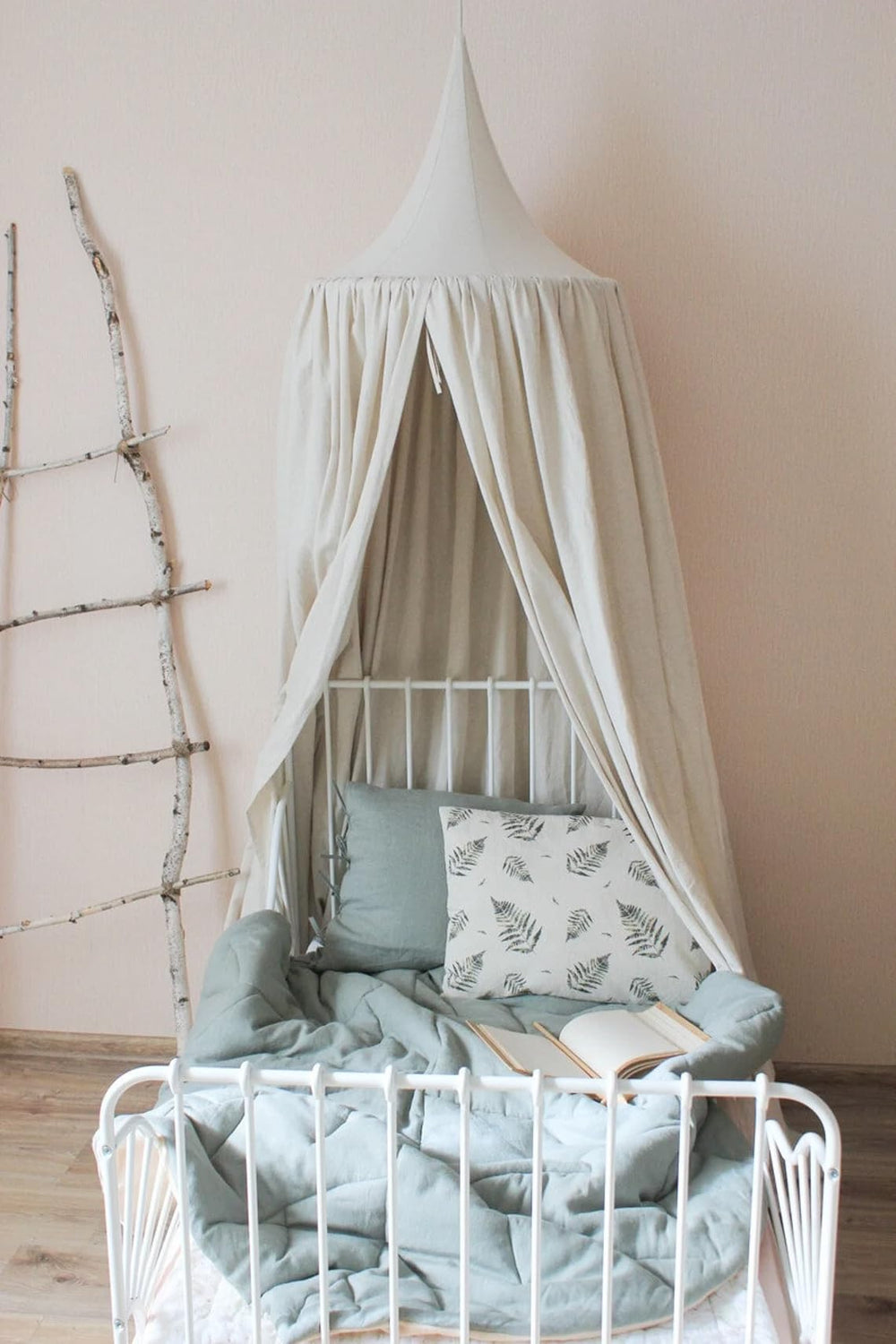 CuteeHagl breathable nursery canopy — suited for crib, toddler bed, reading nook.