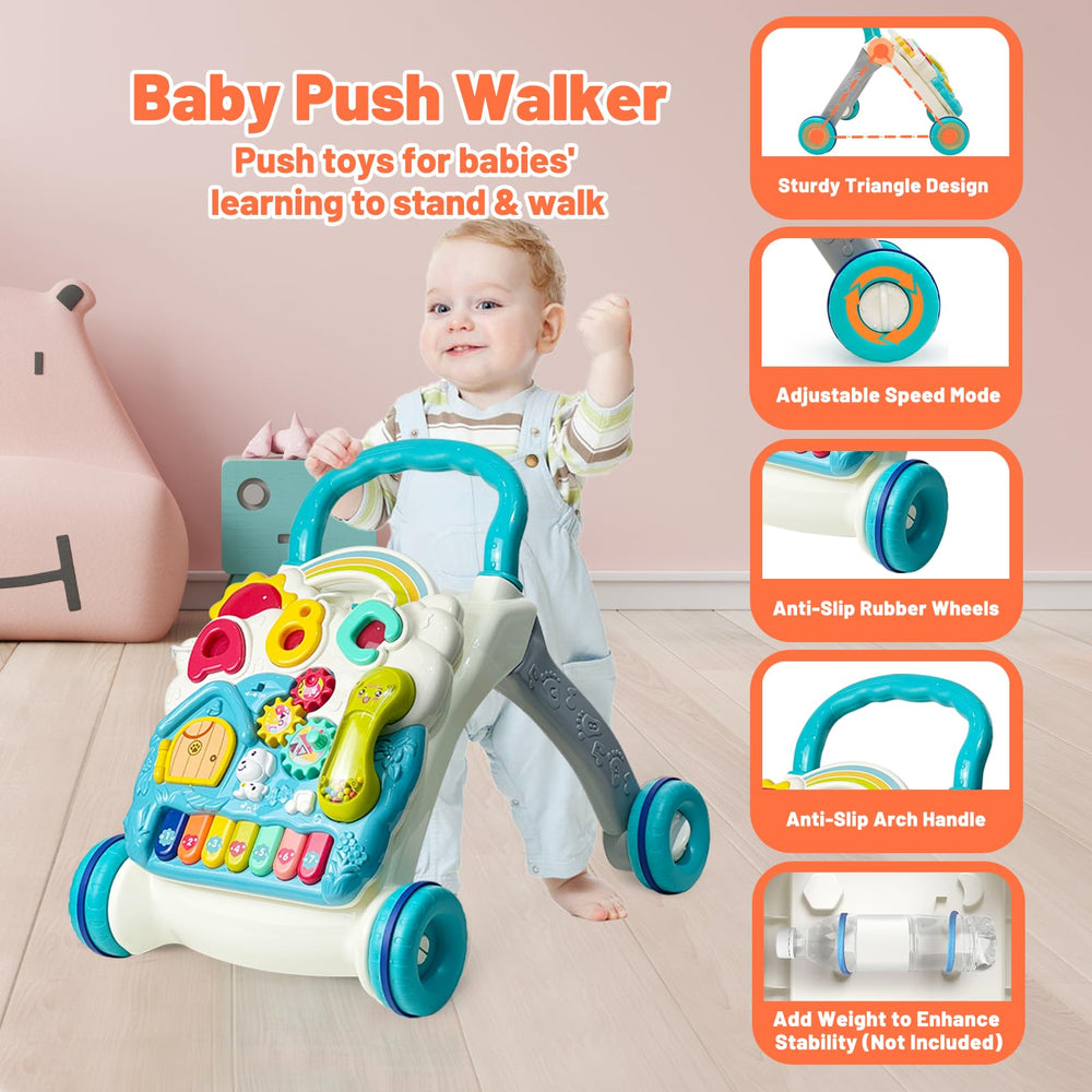 Cuterabit detachable activity panel blue highlights versatile learning on and off the walker.