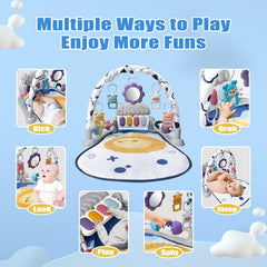 Cuterabit detachable toys show rattles and mirror for grasping practice and self-recognition play.
