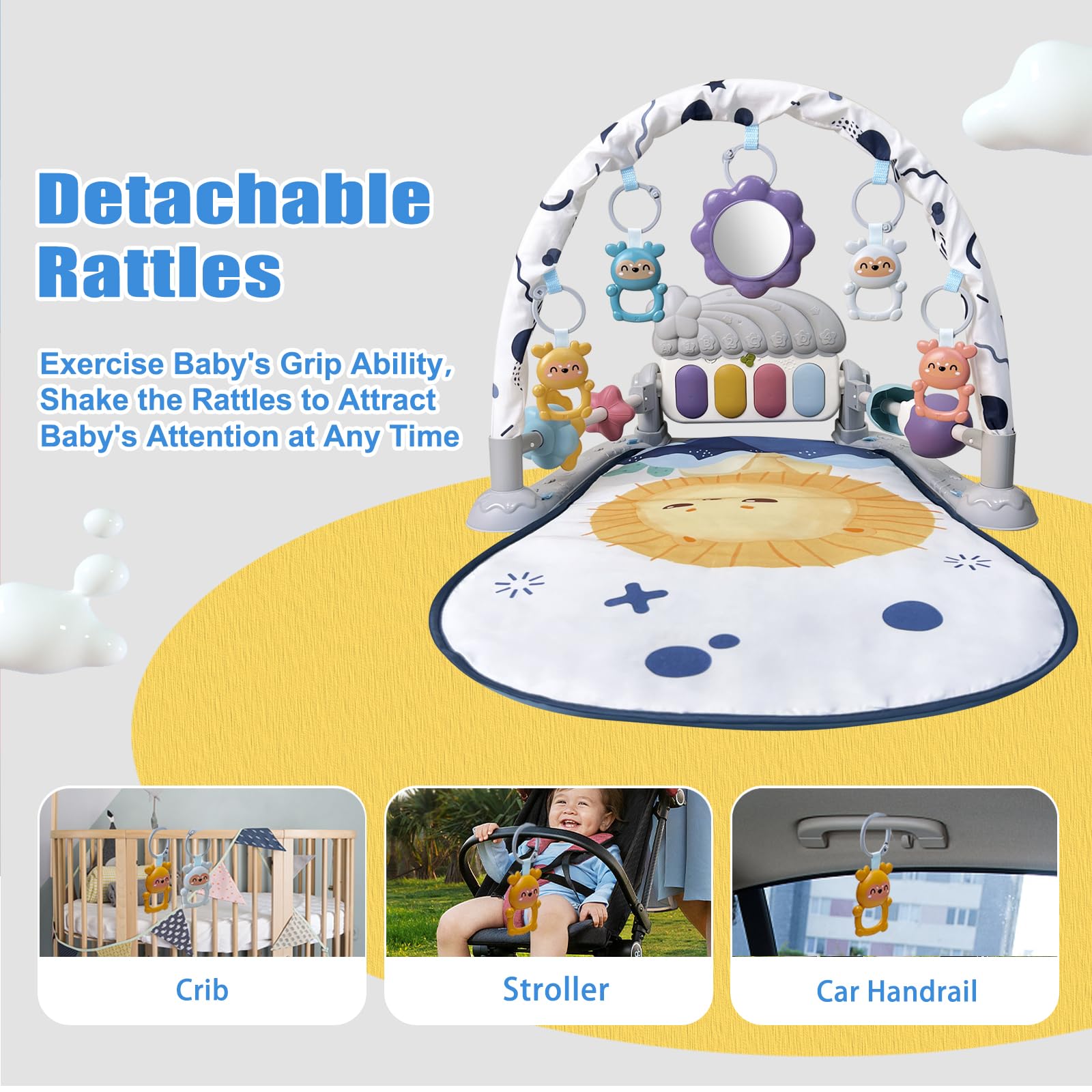 Cuterabit foldable mat supports easy travel and quick cleanup for parents on the go.