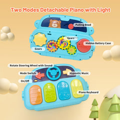 Cuterabit detachable piano panel take-along for portable musical play.