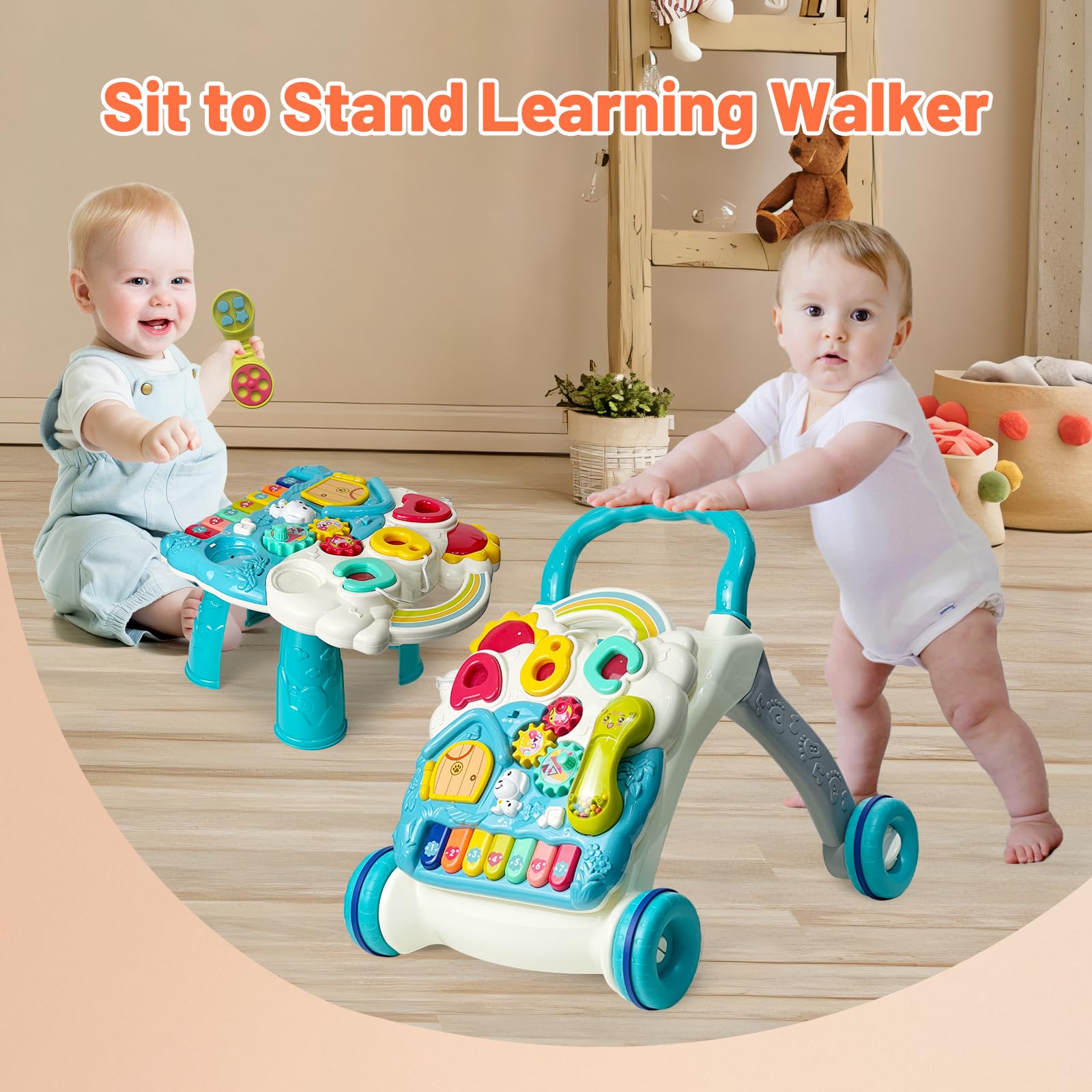 Cuterabit foldable legs blue setup makes storage and setup straightforward.