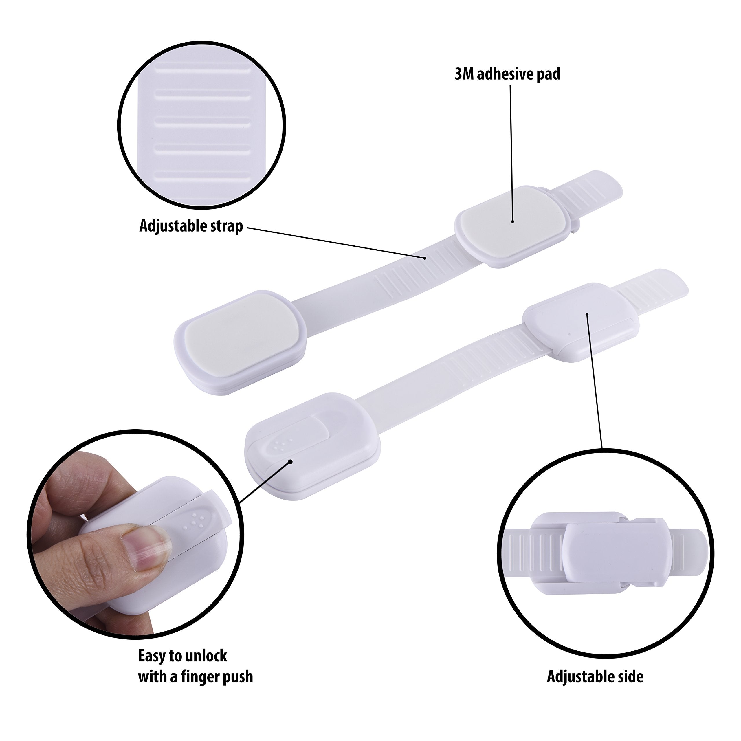 CUTESAFETY white finish blends with interior decor.