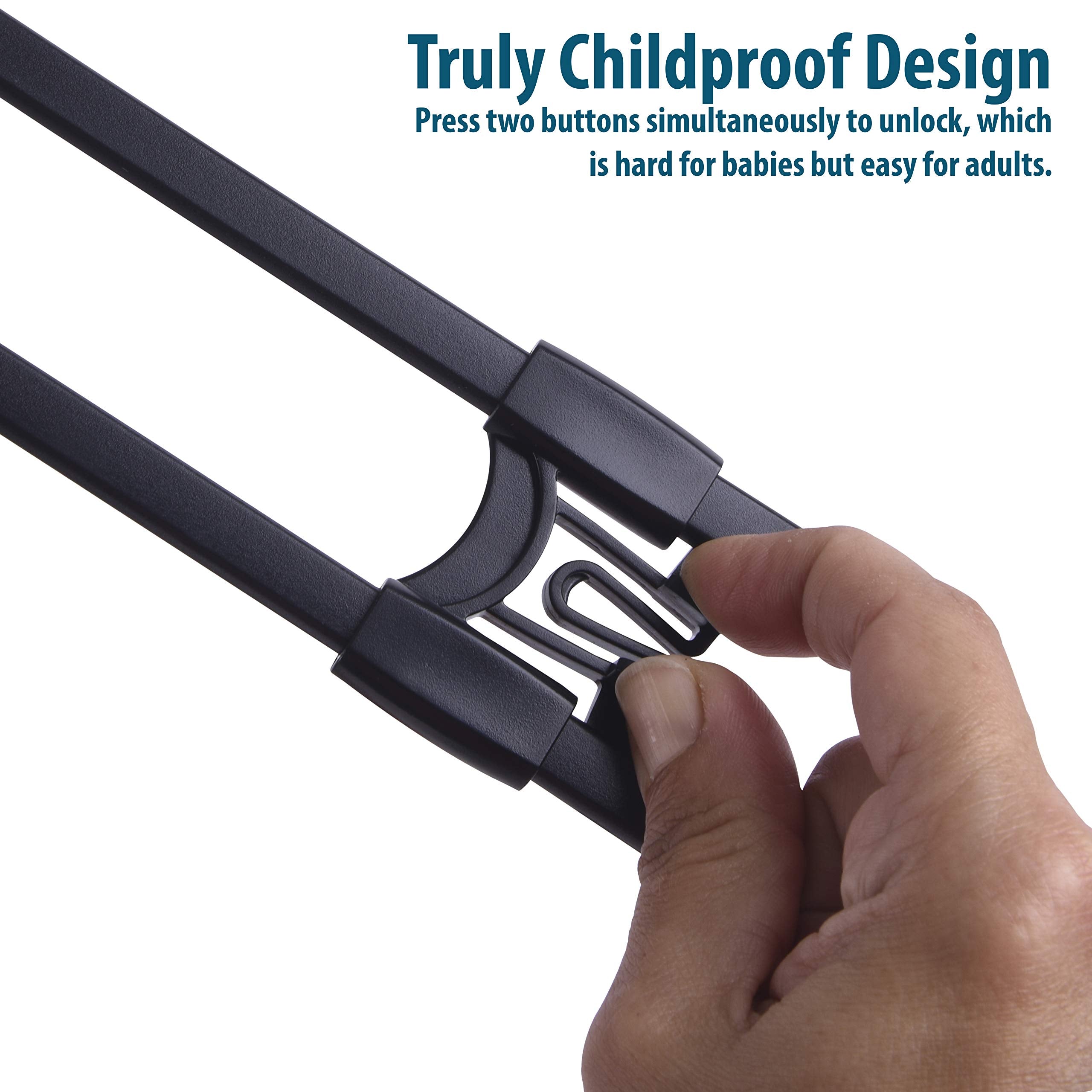 CUTESAFETY tool-free-installation locks clip on in seconds with no damage.