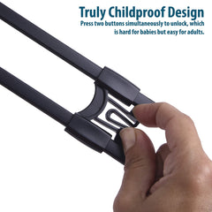CUTESAFETY tool-free-installation locks clip on in seconds with no damage.