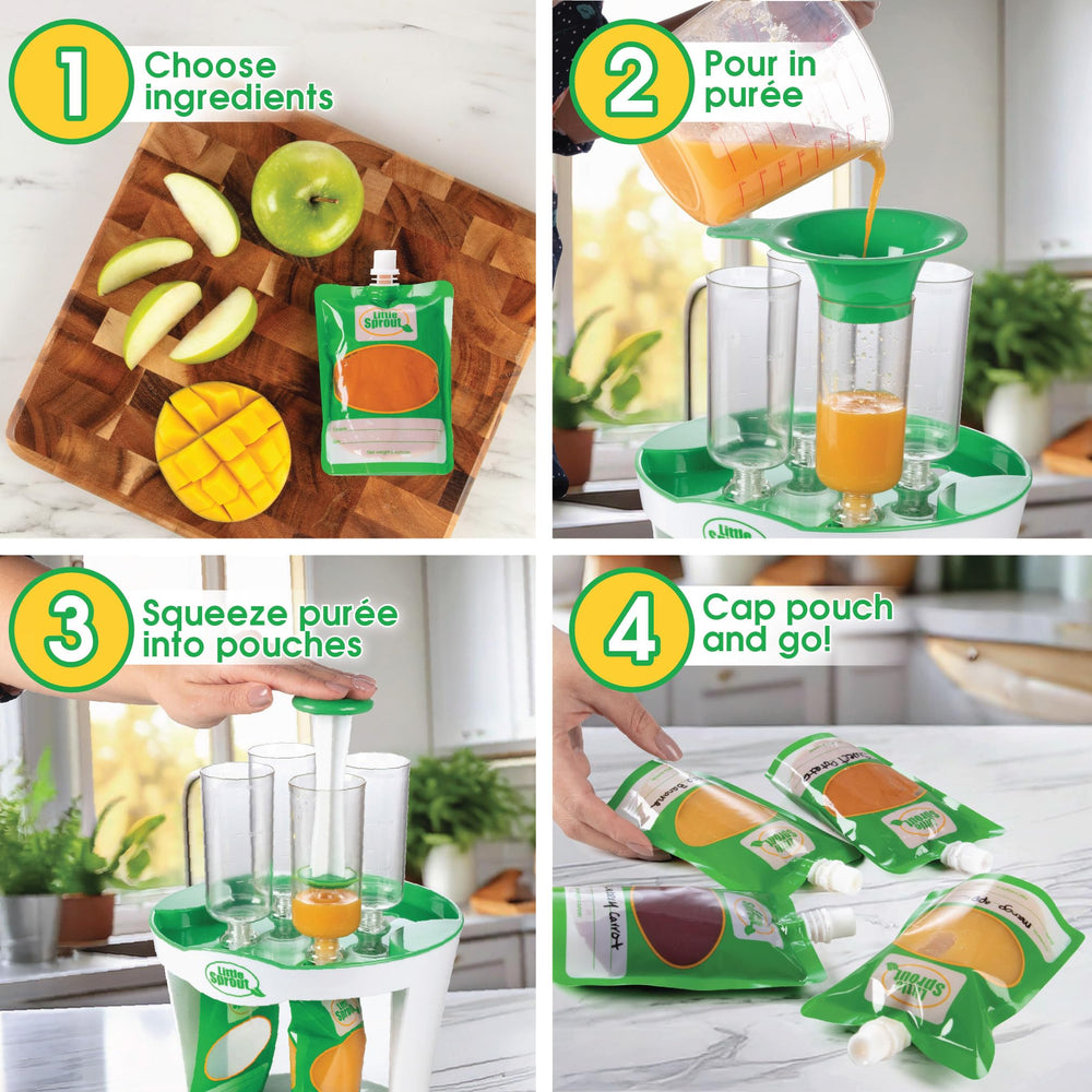 CUTICATE 96-pack box for ready-to-use baby food pouches.