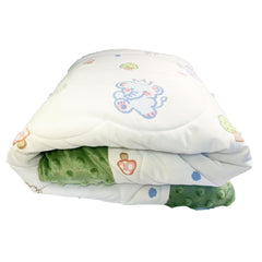 Cutie Pumpkin soft plush toddler comforter closeup highlighting cloudlike softness for cozy nights.