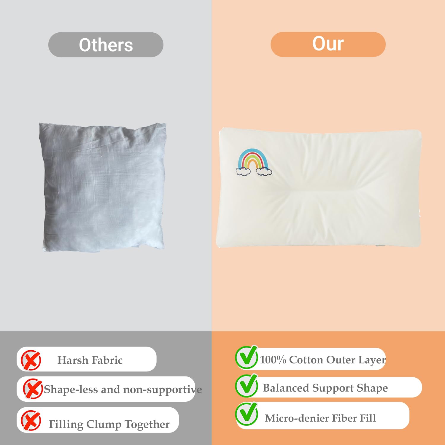 Cutie Pumpkin pillow is machine washable for simple, quick cleaning.