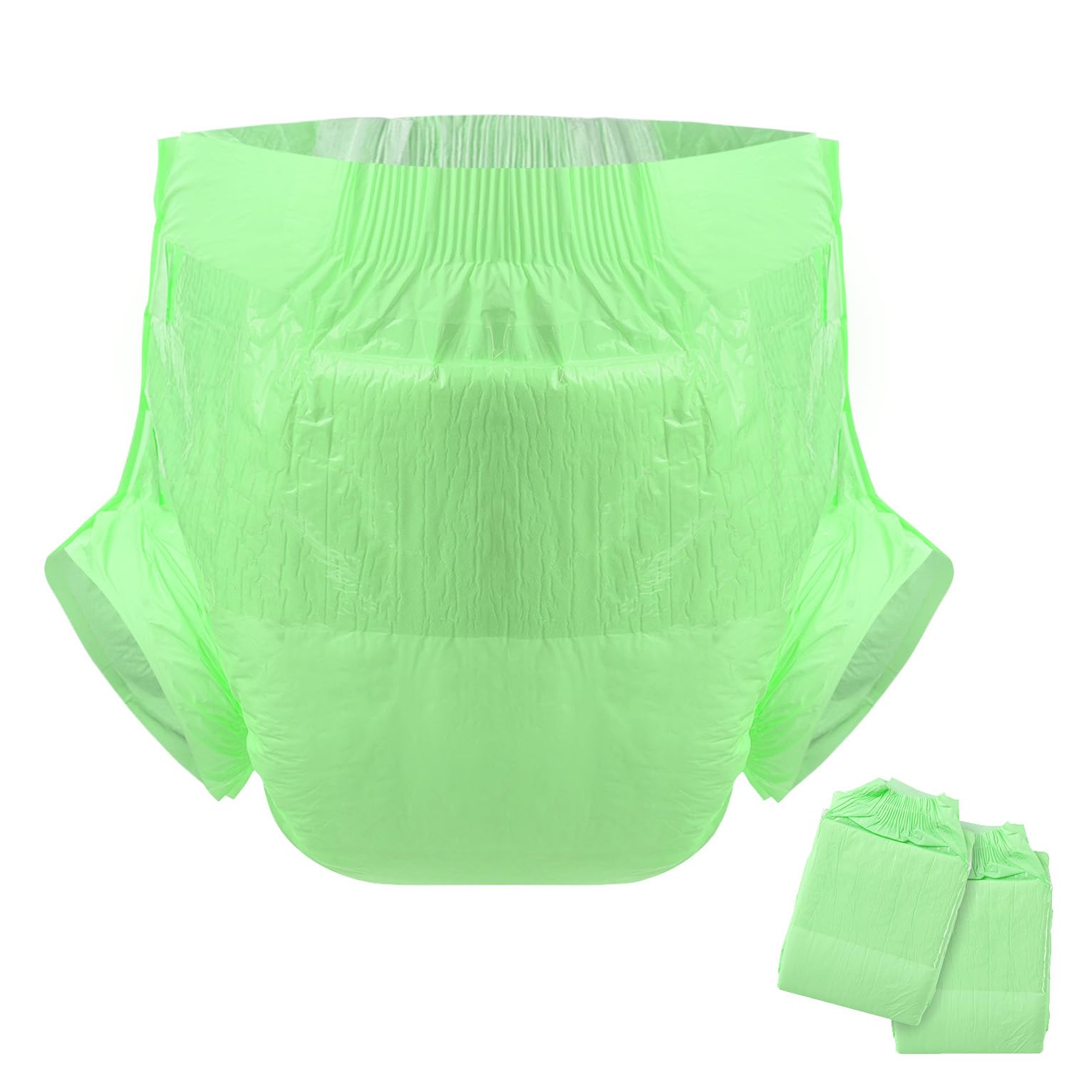 CutiePlusU green backsheet outer layer for safety and secure fit.