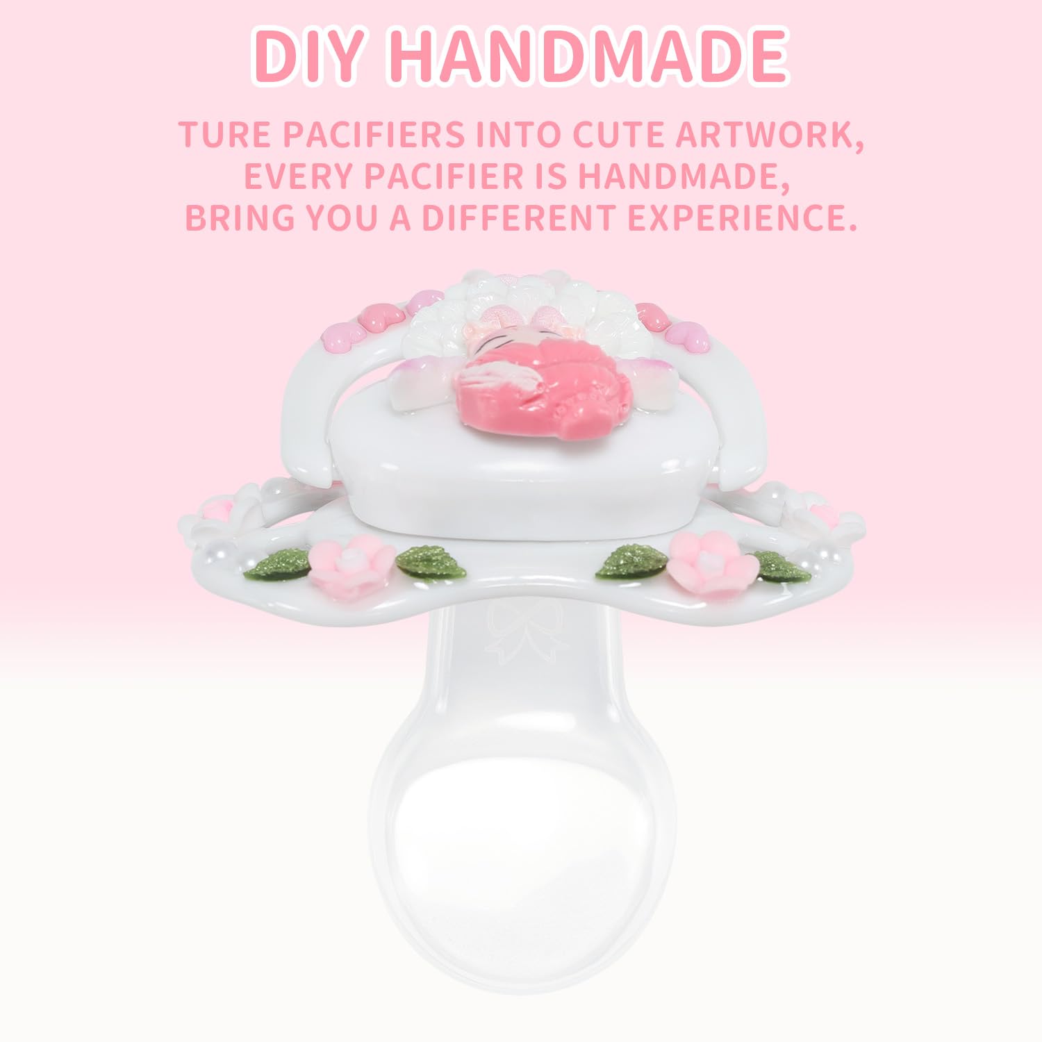 CutiePlusU cherub pink-white decor detail adds playful charm to garden themes.