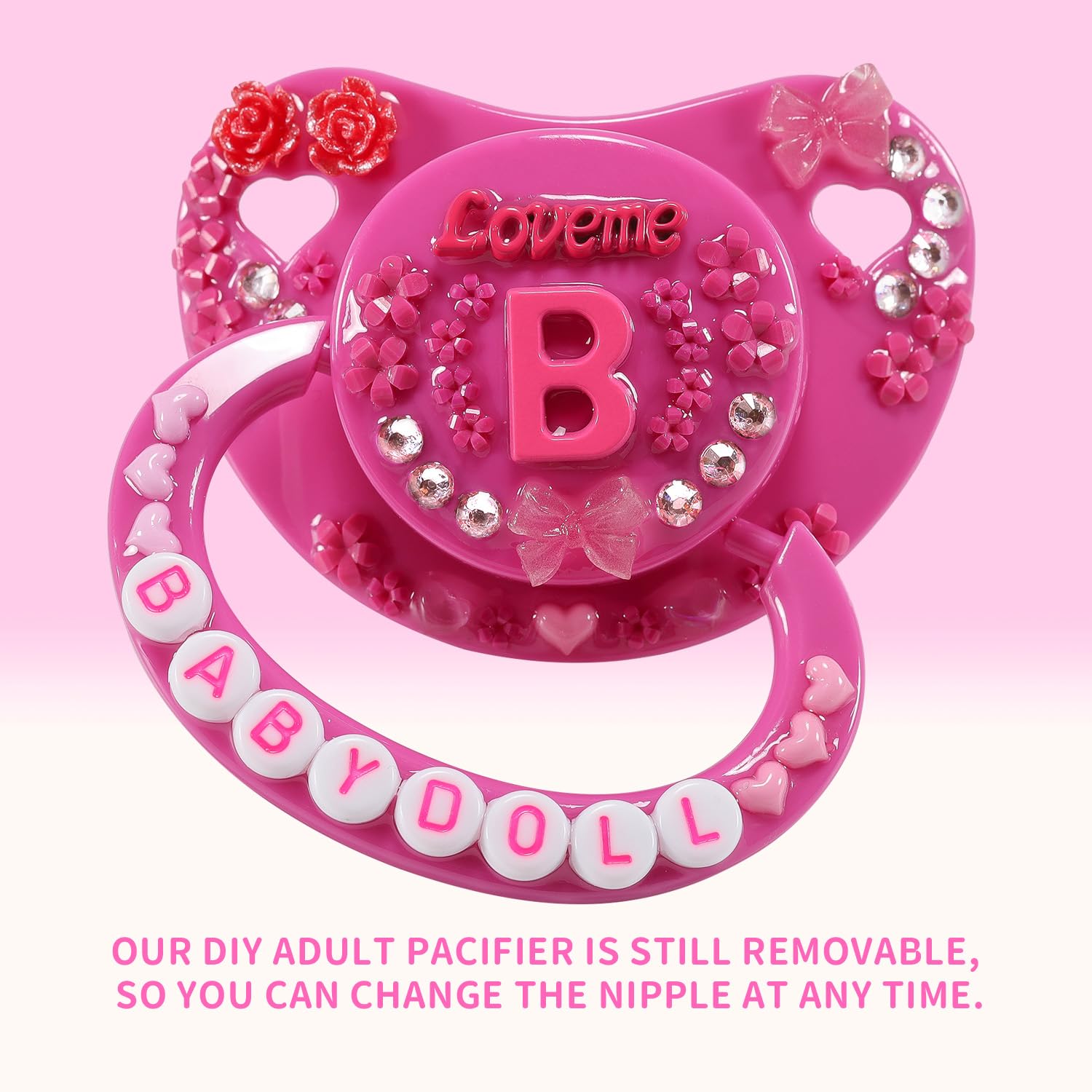 CutiePlusU Love Me DarkPink design adds vibrant color and DIY charm.