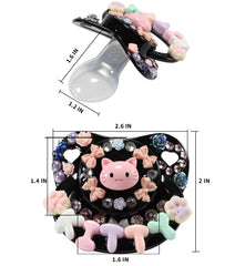 CutiePlusU removable nipple pacifier closeup easy replacement.
