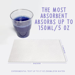 CUXFLS absorbent pad odor reduction closeup emphasizes odor control during spills