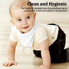 CUXFLS baby bibs with adjustable snaps ensure a snug, growing fit.