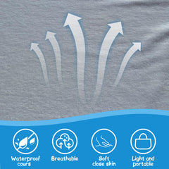 CUXFLS changing pad liner waterproof back close shows leak protection.