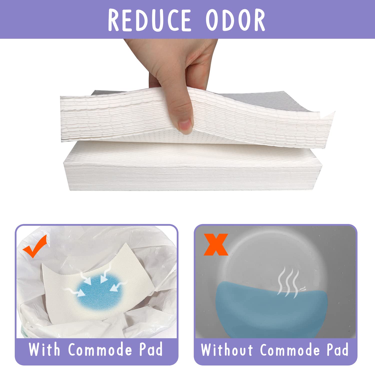 CUXFLS easy cleanup travel-use pad helps simplify bathroom routines