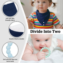 CUXFLS teether set 6-pack with baby-safe materials for soothing gums.