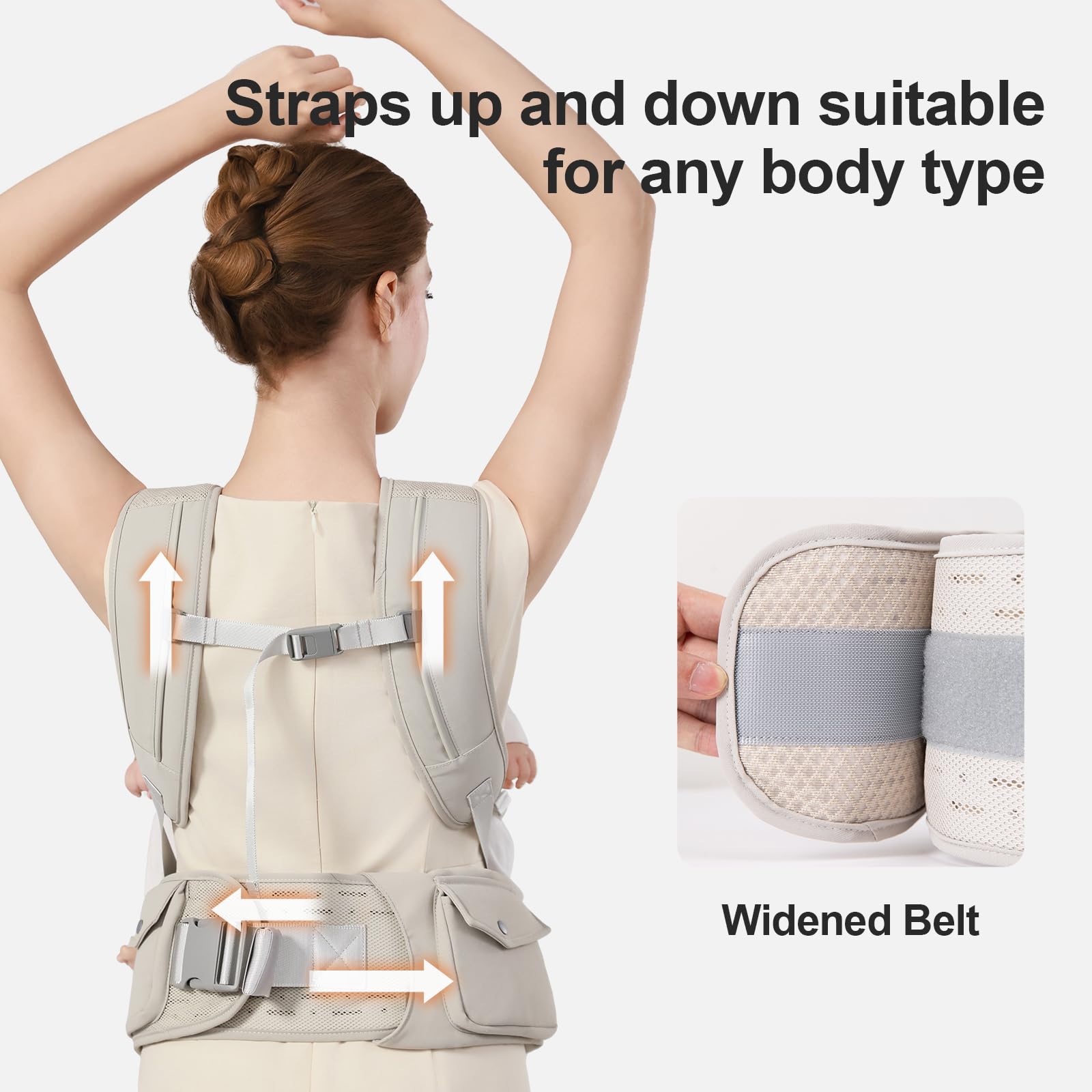 Cuyemye waist-strap adjustment feature enhances secure wear for long outings