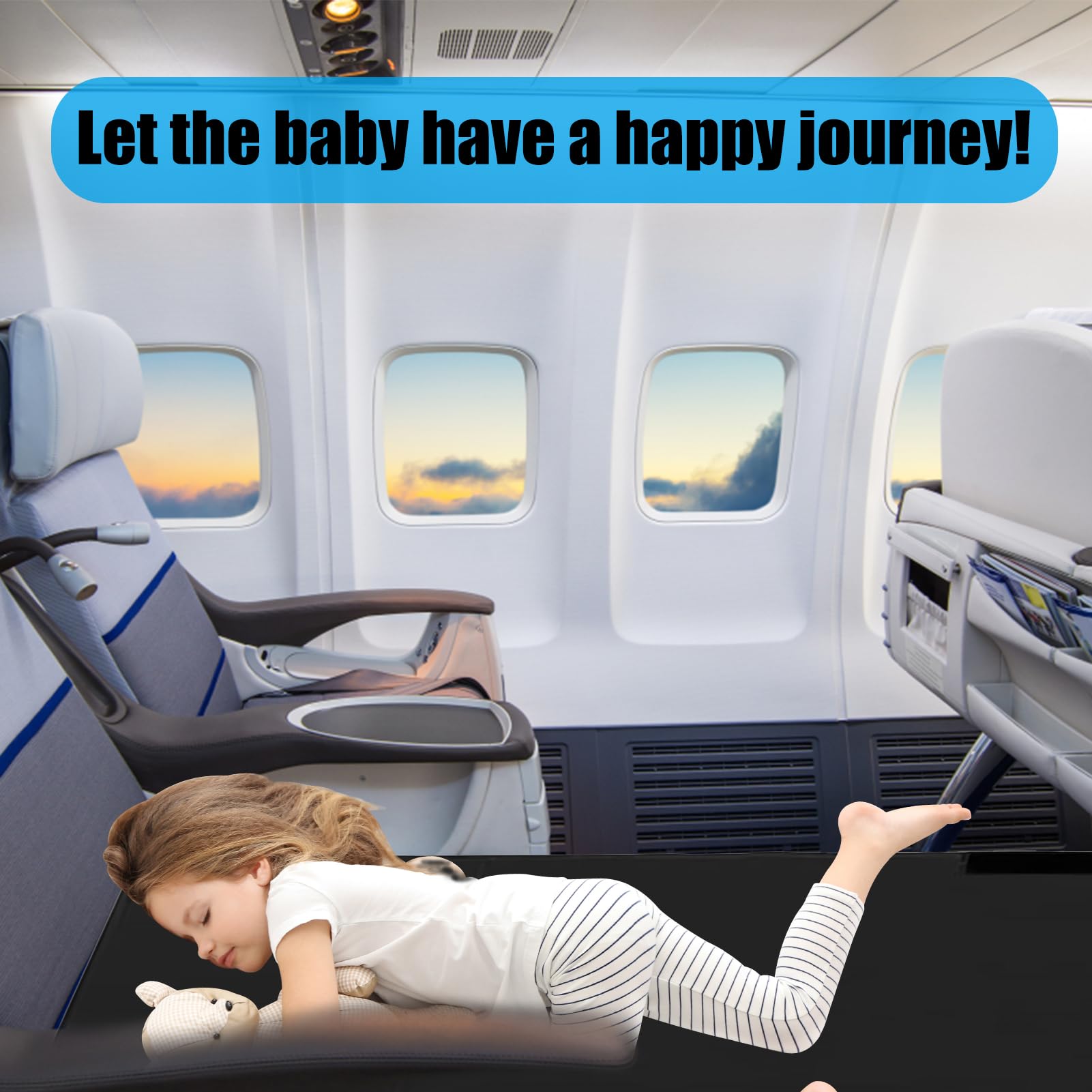 CUYUFIA Airplane Bed foldable portable design for travel