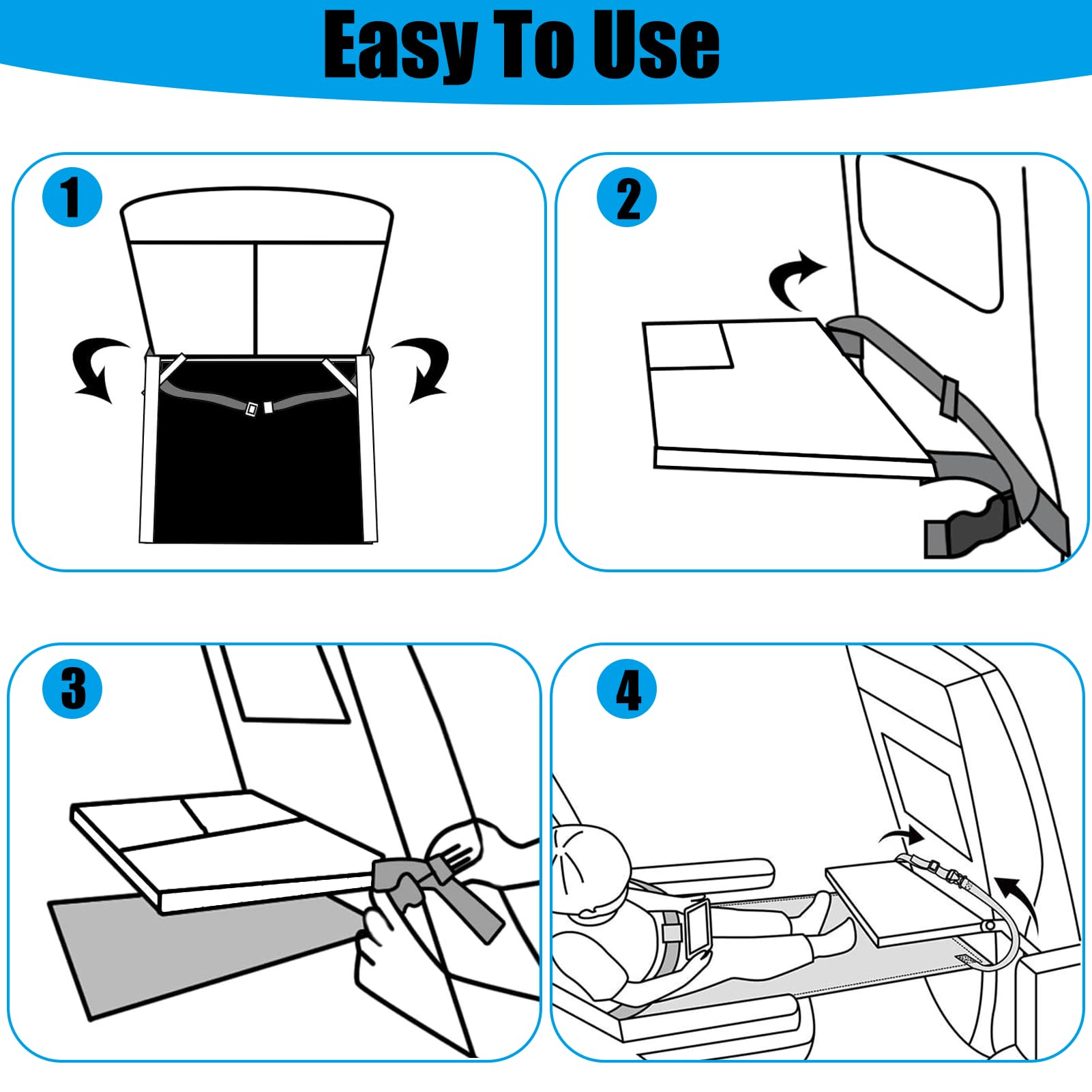 CUYUFIA Airplane Bed toddler travel gift offers on-the-go comfort