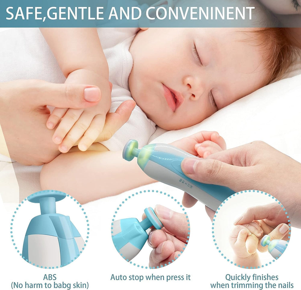 C&Xanadu Baby Nail File shows six grinding heads for age-appropriate care.