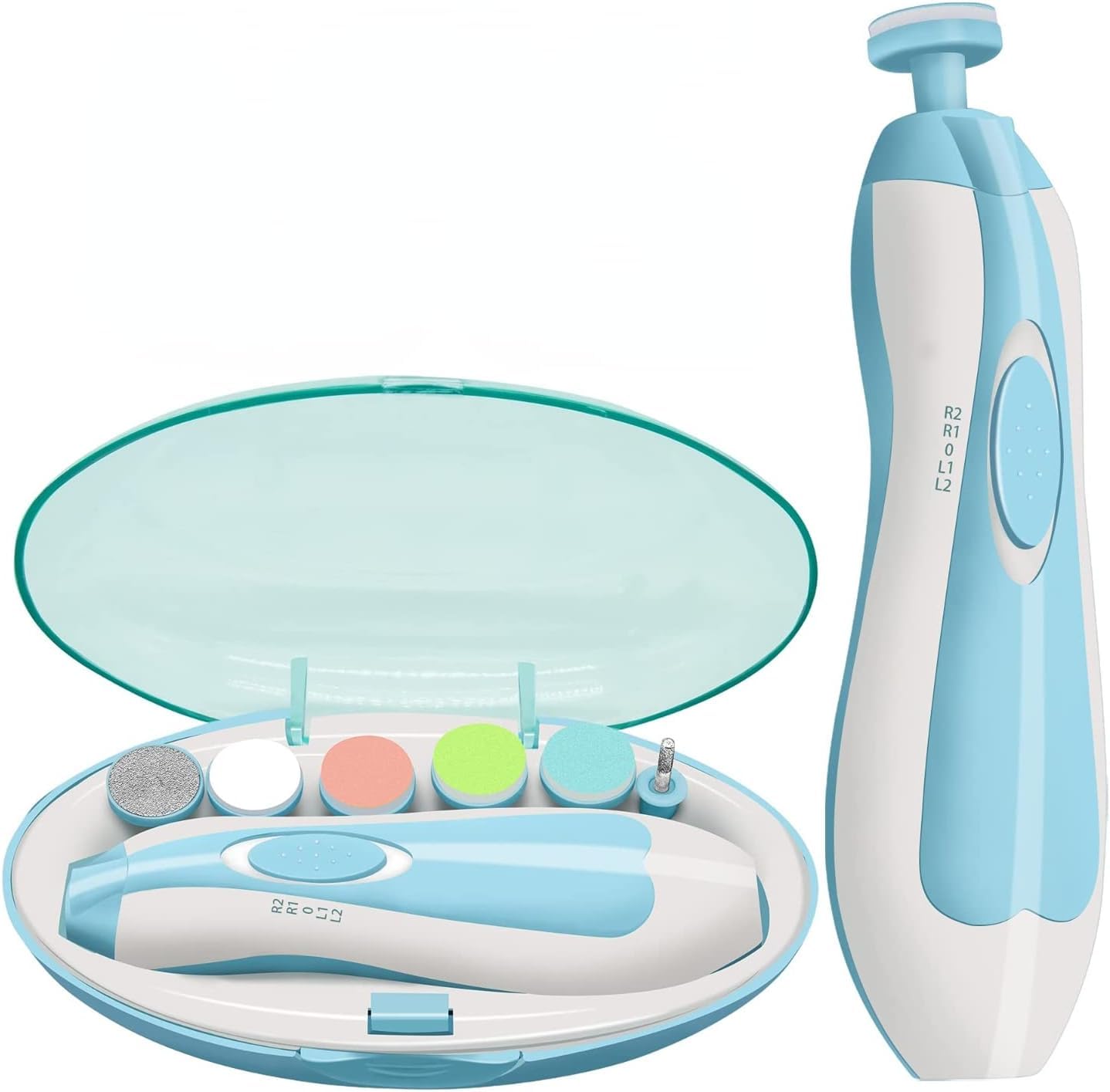 C&Xanadu Baby Nail File with LED light enables precise newborn nail trimming.