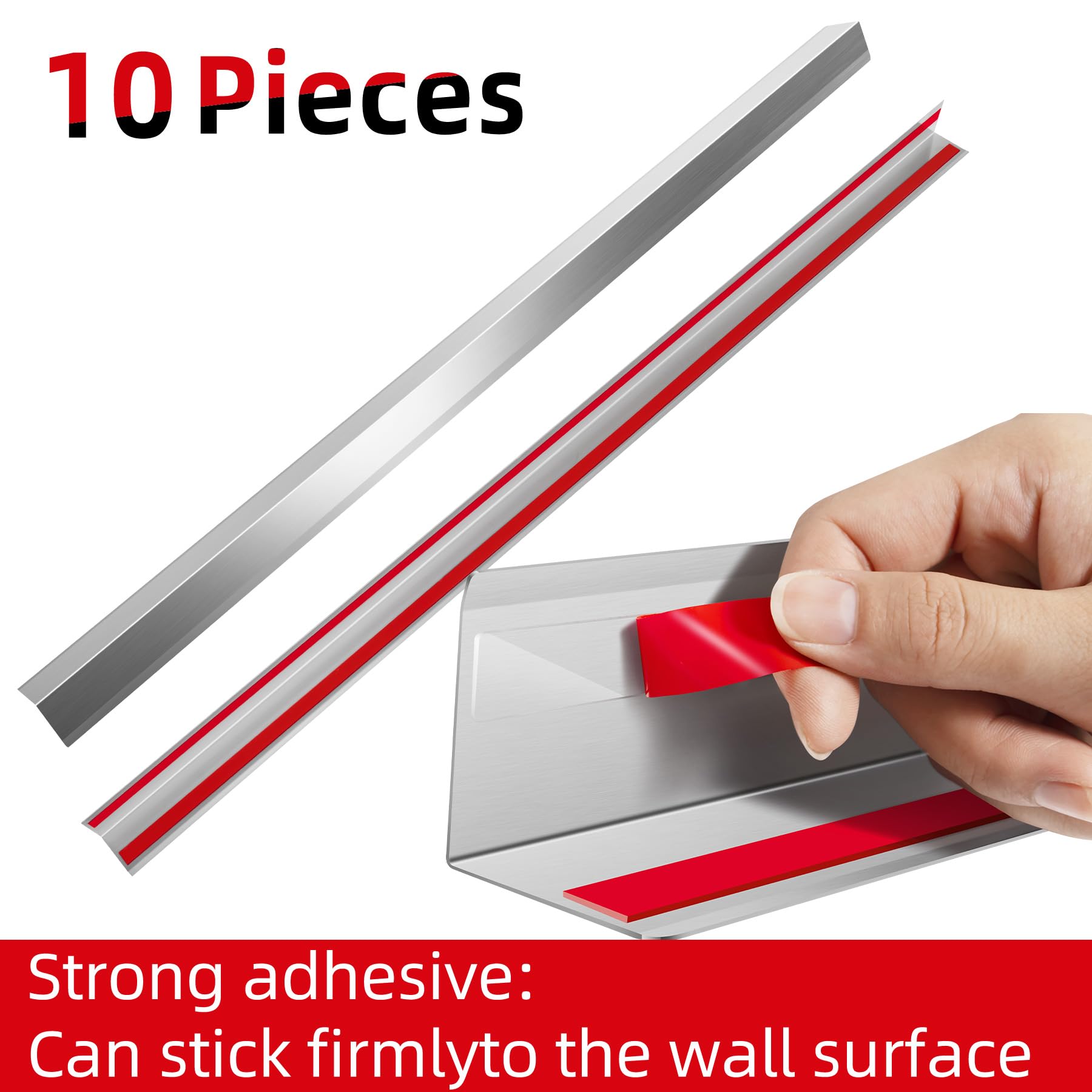 Cxforste 2x2x48 inch corner guard protecting tile edge in hallway.