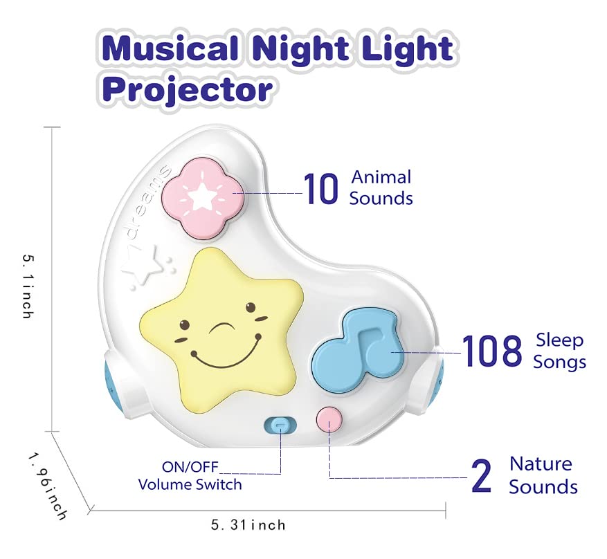 cxjoigxi baby soother 108 nursery songs ideal for bedtime routines