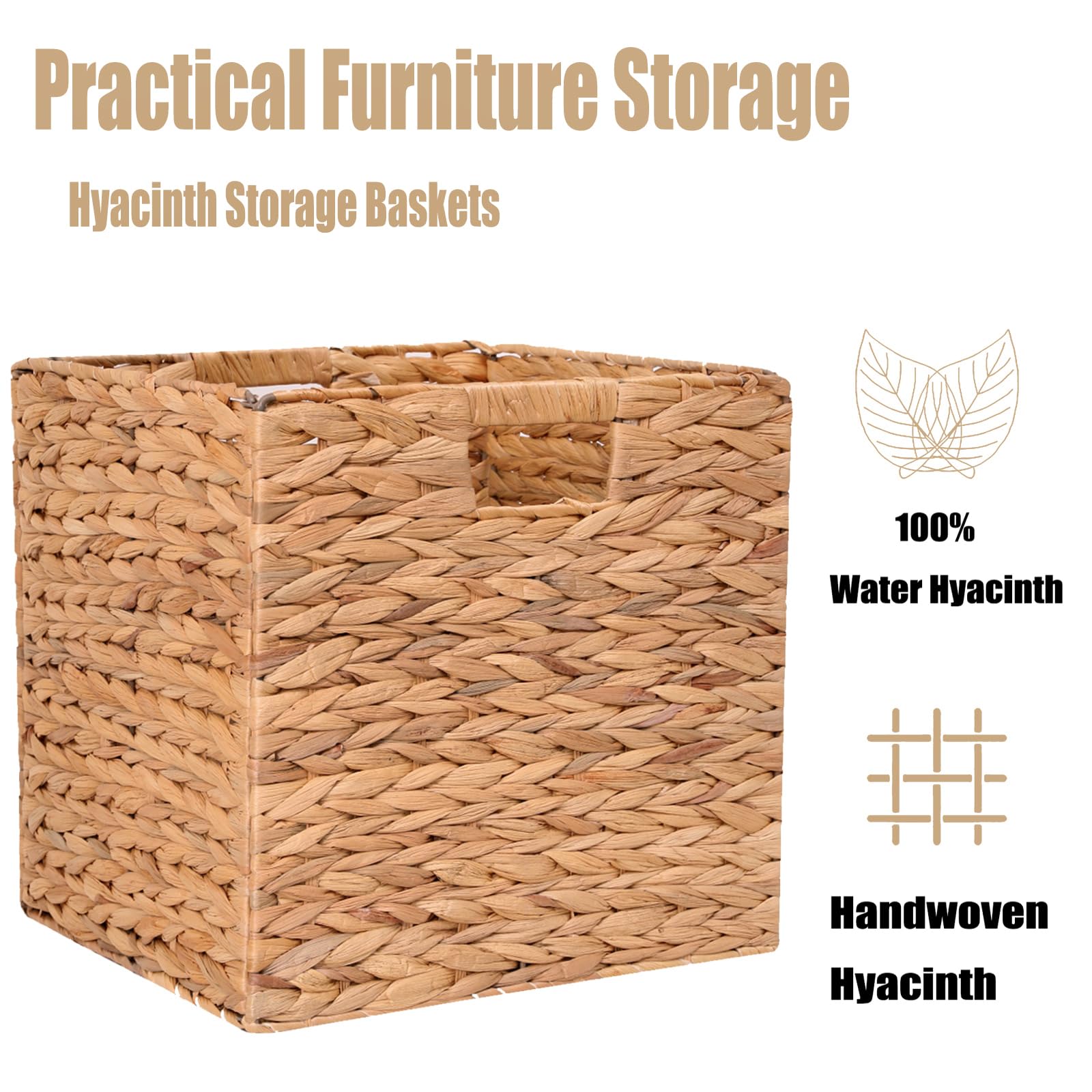 CXQCMUYE wicker basket closet organizer use adds warm natural texture to bedrooms.
