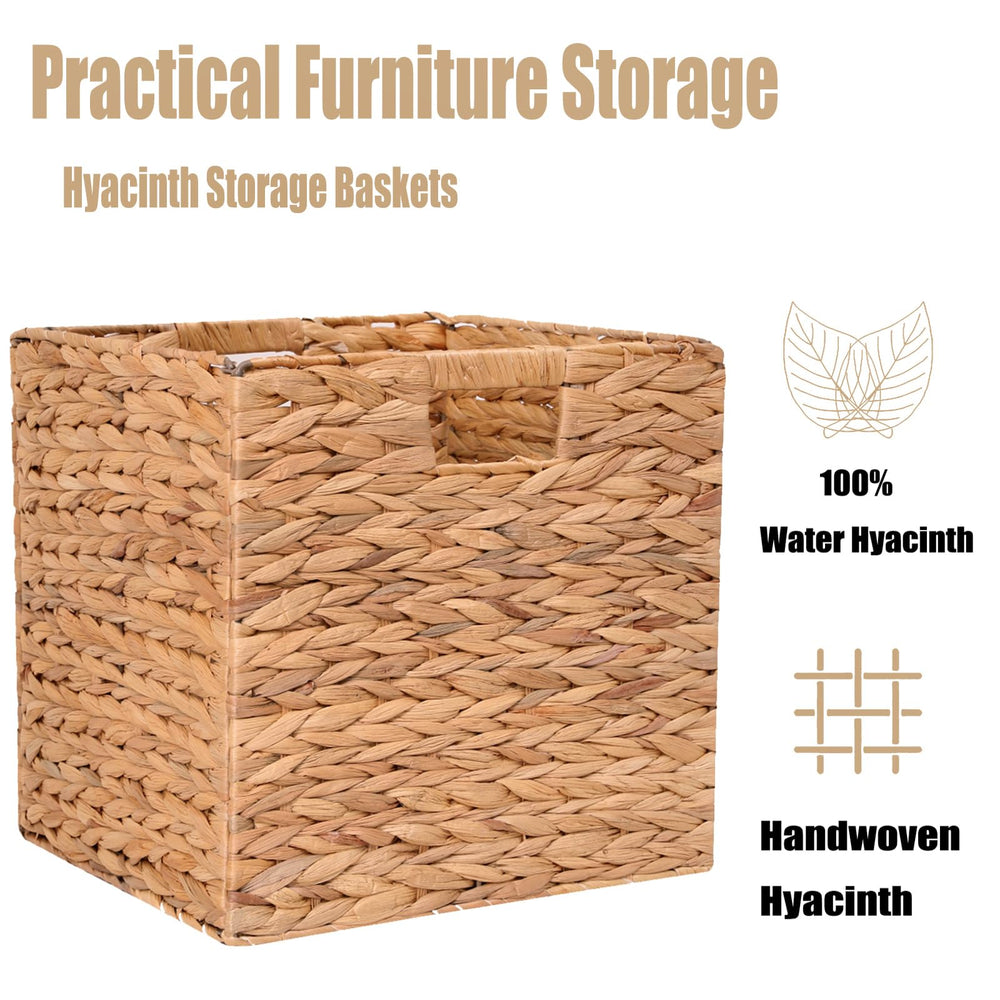 CXQCMUYE wicker basket closet organizer use adds warm natural texture to bedrooms.